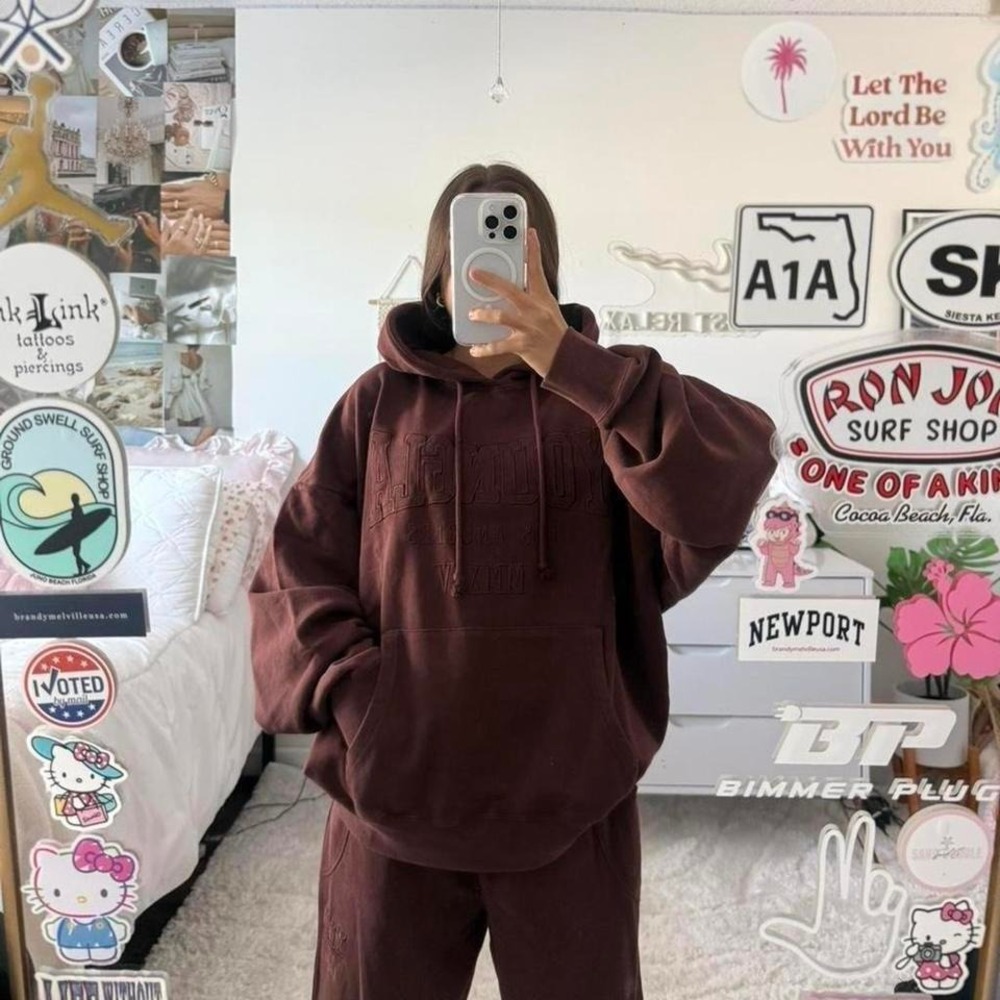 YoungLa Sweat sweat‎ set maroon